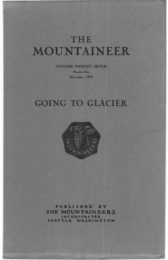 The Mountaineer 1934 cover